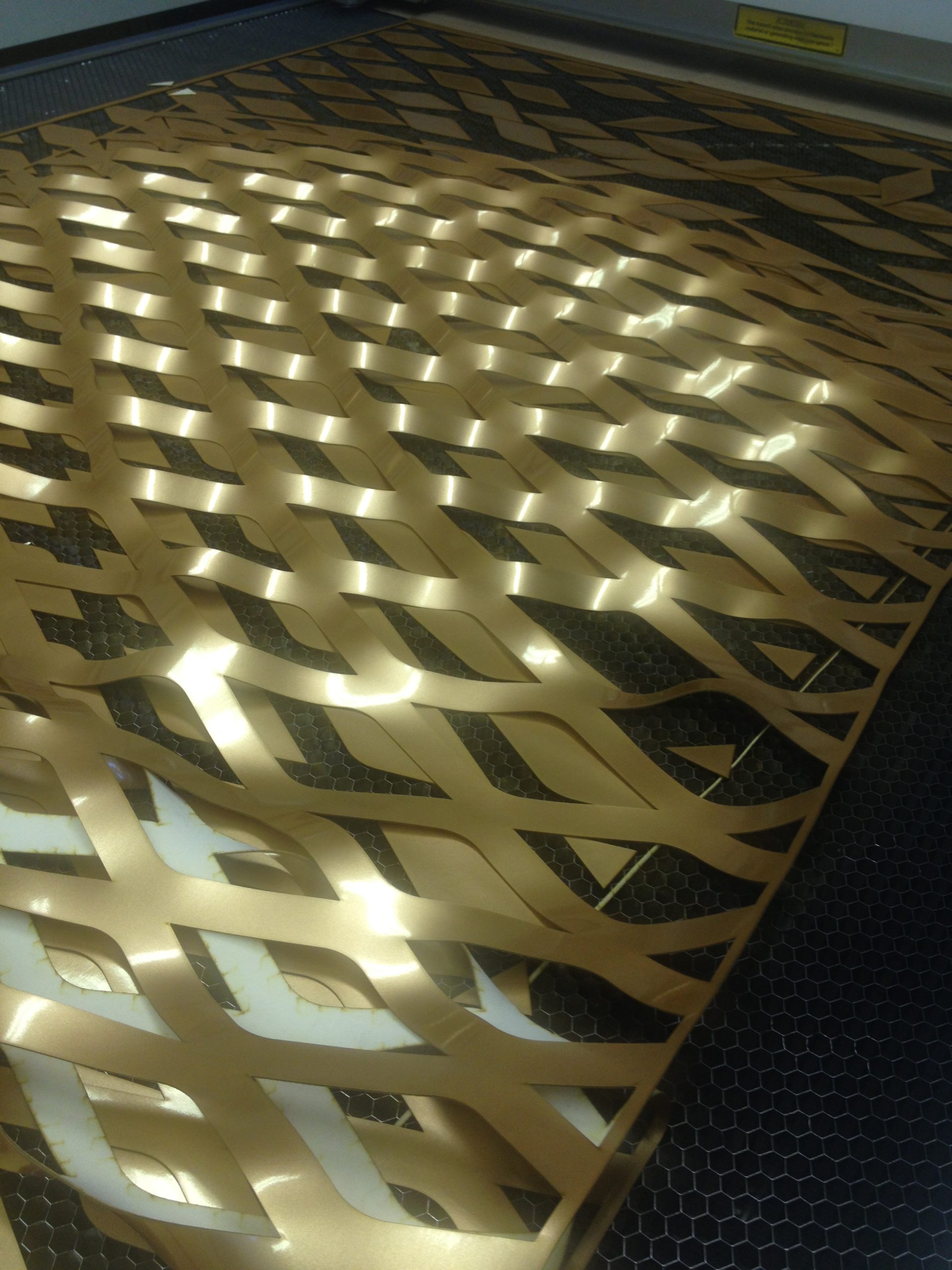 Custom laser cut 1/2" 100 wool felt for architects